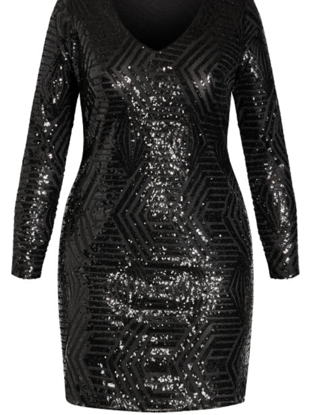 City Chic Sequin Mini Dress size L/20 - Picture 4 of 6